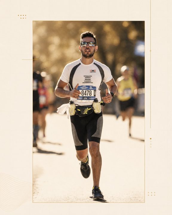 Christian Concha en la maratón de Nueva York 2018