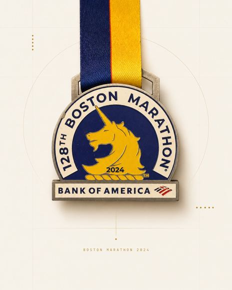 Medalla 128th Boston Marathon 2024